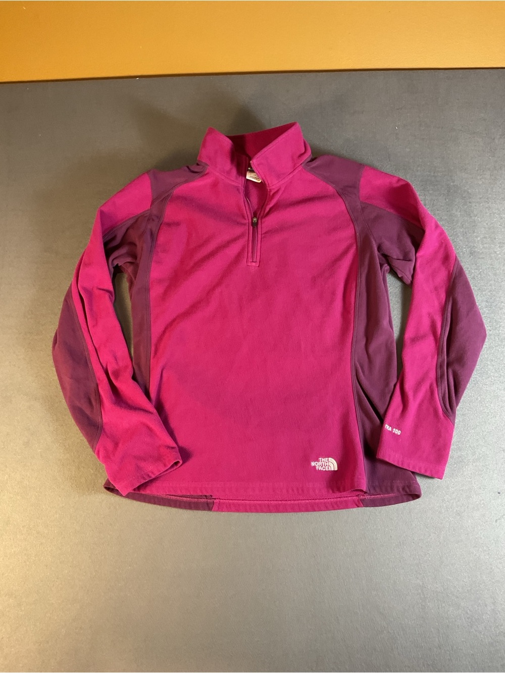 The North Face Girls' Magenta Half-Zip Fleece Pullover